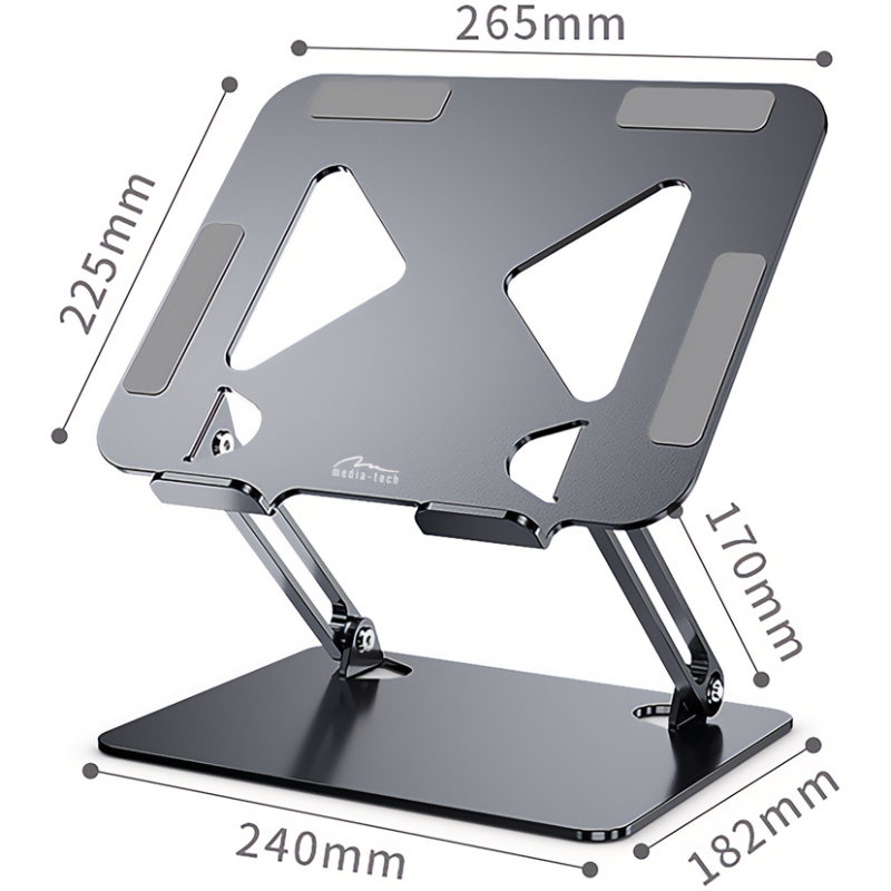 Підставка для ноутбука Laptop Stand 10-17" Aluminum Alloy Media-Tech