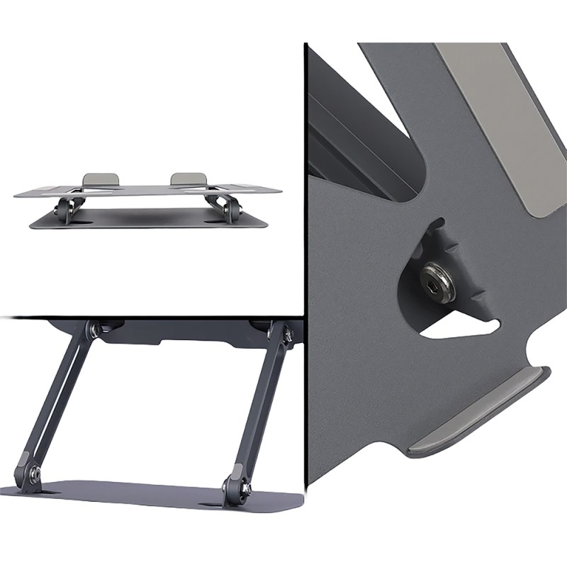 Підставка для ноутбука Laptop Stand 10-17" Aluminum Alloy Media-Tech