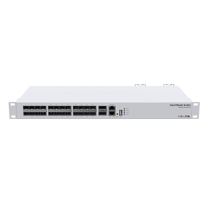 Комутатор (світч) Mikrotik CRS326-24S+2Q+RM 24xSFP+, 2xQSFP+, USB, 1xRJ45