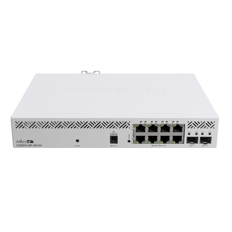 Комутатор (мережевий комутатор) Mikrotik CSS610-8P-2S+IN 10 портів