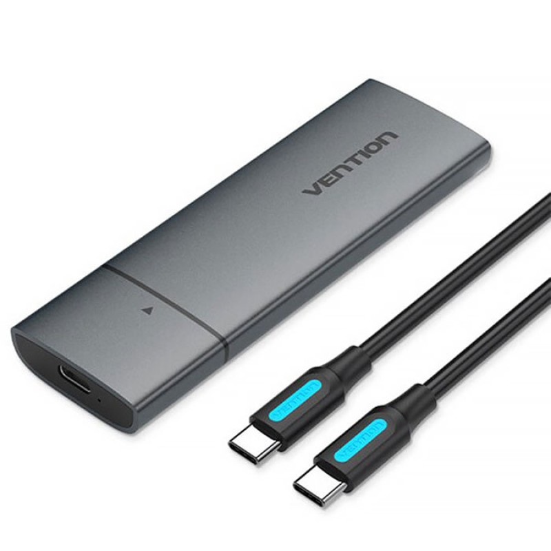 Зовнішня кишеня (корпус) Vention KPGH0 для SSD M.2 NVMe USB Type-C 3.2 сіра