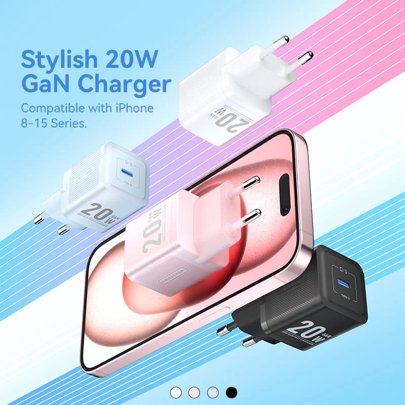 Зарядное устройство (сетевой адаптер) Vention 20W PD чёрный