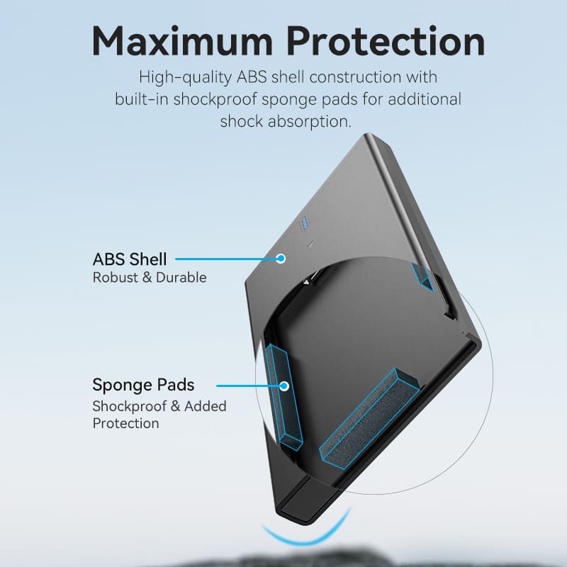 Зовнішня кишеня (бокс) Vention Type-C 3.1 Gen 2-C для 2.5" HDD/SSD, чорна Зовнішня кишеня (бокс) Vention Type-C 3.1 Gen 2-C для 2.5" HDD/SSD, чорна