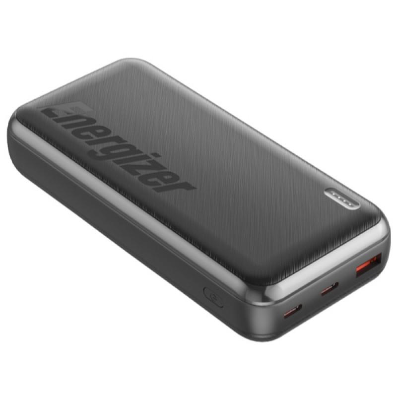 Павербанк (зовнішній акумулятор) Energizer 20 000 мА·год, 22,5 Вт, чорний