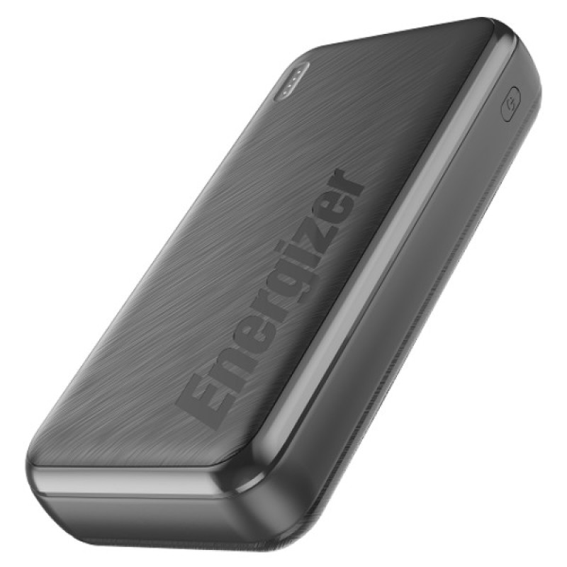 Павербанк (зовнішній акумулятор) Energizer 20 000 мА·год, 22,5 Вт, чорний
