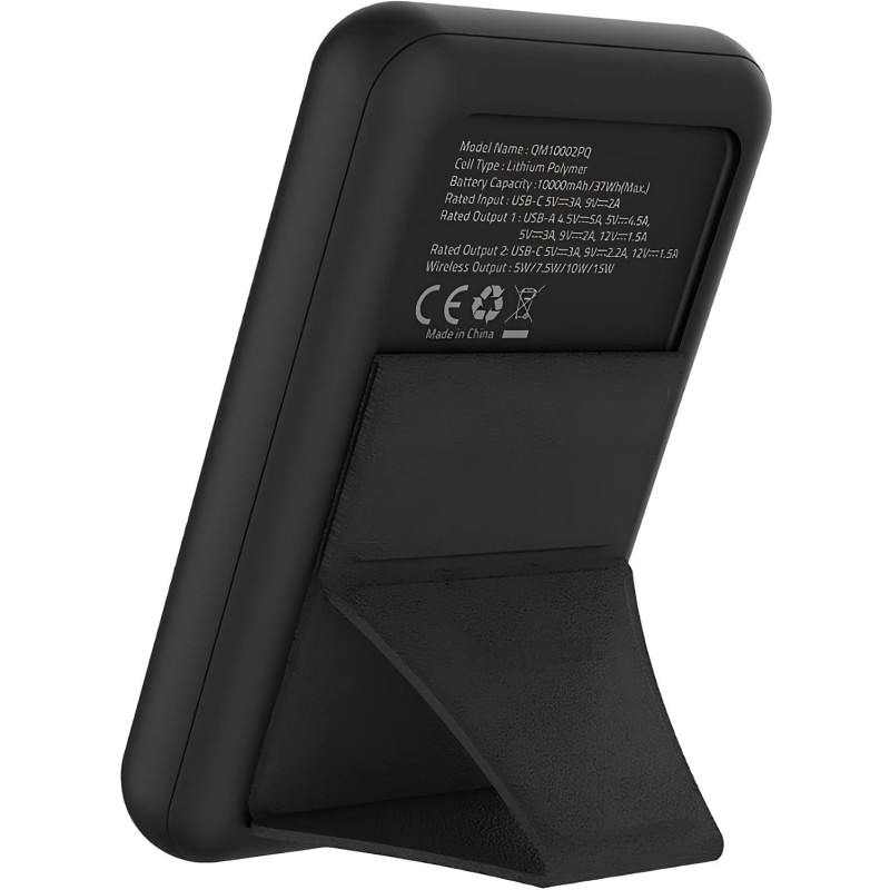 Павербанк (зовнішній акумулятор) Energizer Magnetic Wireless 10000mAh 22.5W PD Black