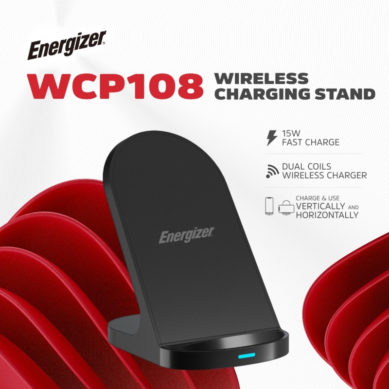 Беспроводное зарядное устройство (зарядка) Energizer WCP108 чёрный