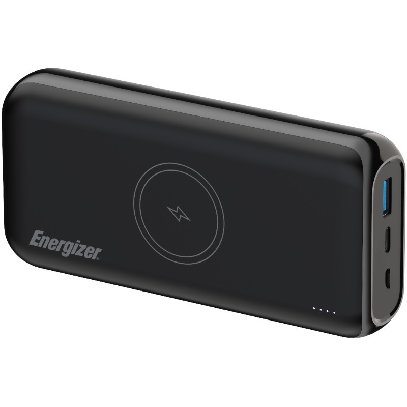 Повербанк (зовнішній акумулятор) Energizer Magnetic Wireless 20 000 мА·год Чорний