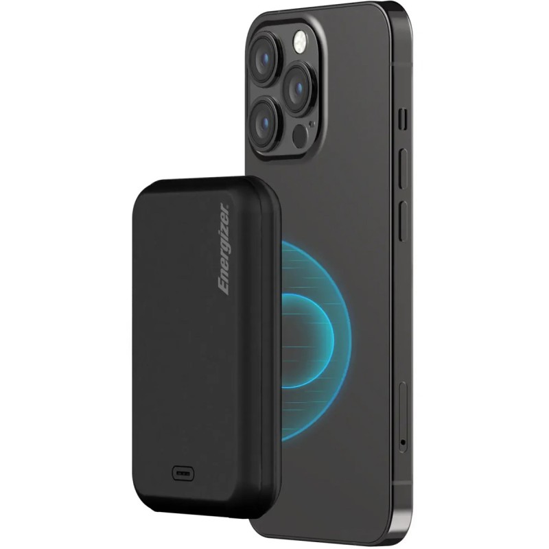 Бездротовий повербанк (зовнішній акумулятор) Energizer Magnetic Wireless 5000mAh Black