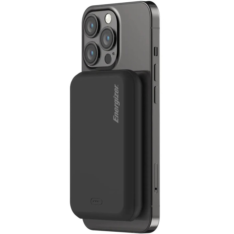 Бездротовий повербанк (зовнішній акумулятор) Energizer Magnetic Wireless 5000mAh Black