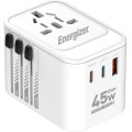 Зарядное устройство (сетевой адаптер) Energizer 45 Вт GaN, 3 USB, универсальные вилки