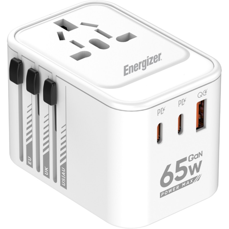 Зарядное устройство (сетевой адаптер) Energizer ETC650 65 Вт, 3 USB