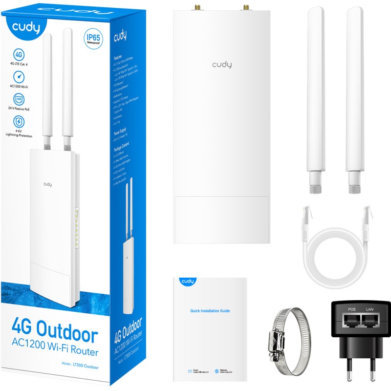 4G LTE роутер (маршрутизатор) Cudy LT500 Outdoor AC1200