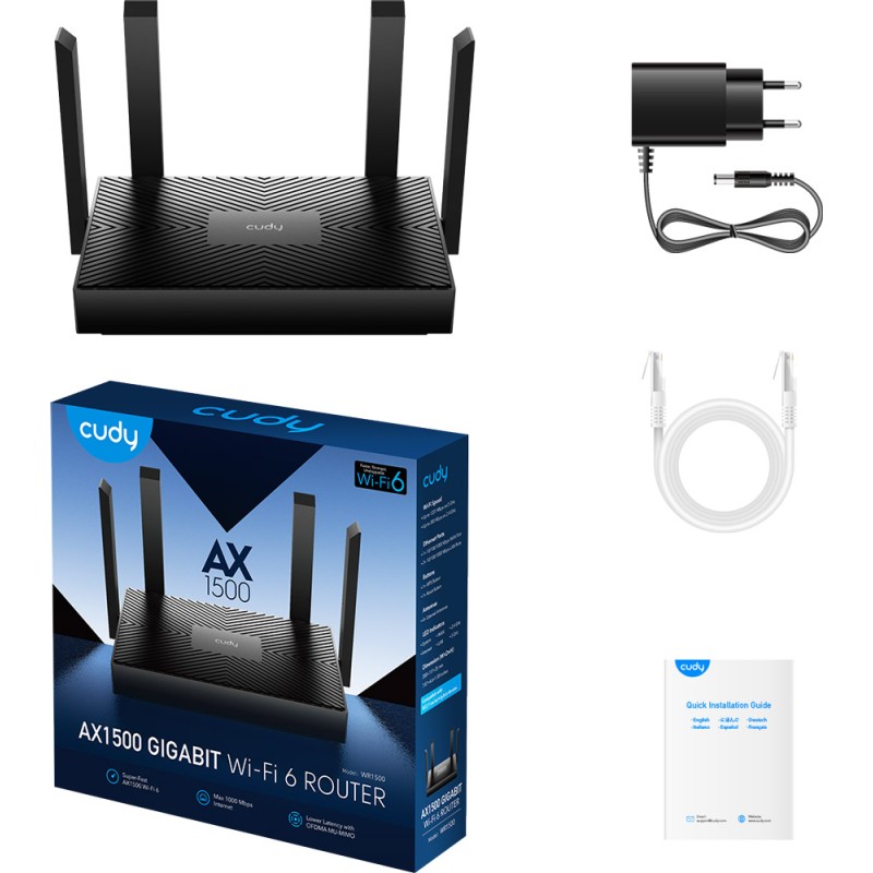Маршрутизатор (роутер) Cudy WR1500 AX1500 Wi-Fi 6