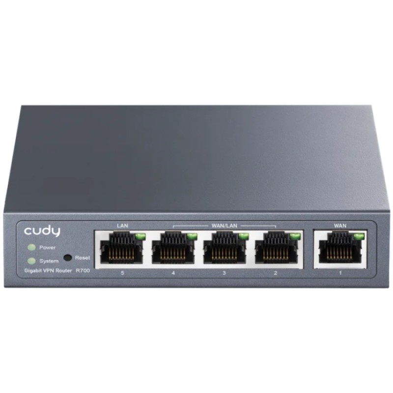 Маршрутизатор (роутер) Cudy R700 Gigabit Multi-WAN VPN, 5 портов