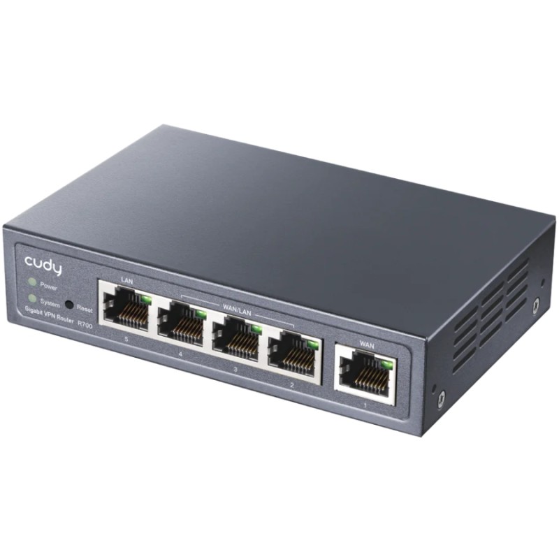 Маршрутизатор (роутер) Cudy R700 Gigabit Multi-WAN VPN, 5 портов