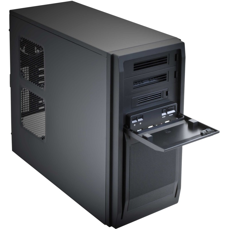 Корпус (компьютерный корпус) Chieftec LIBRA LF-02B-OP Black без БП