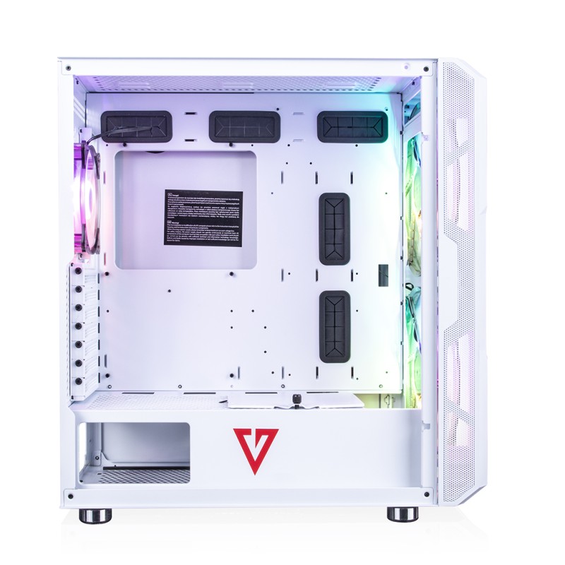 Корпус для ПК (компьютерный корпус) Modecom AMIRANI ARGB WHITE ATX с вентиляторами 2x200 мм