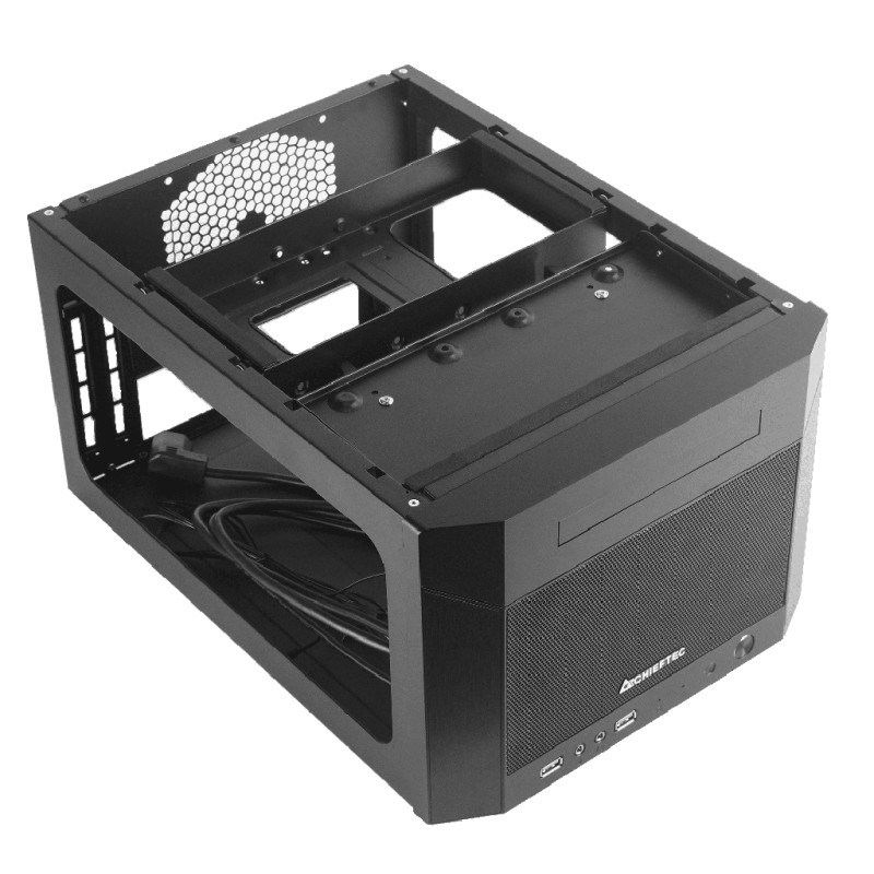 Корпус (системный блок) Chieftec PRO CUBE MINI CN-01B-OP mini-ITX, чёрный, без БП