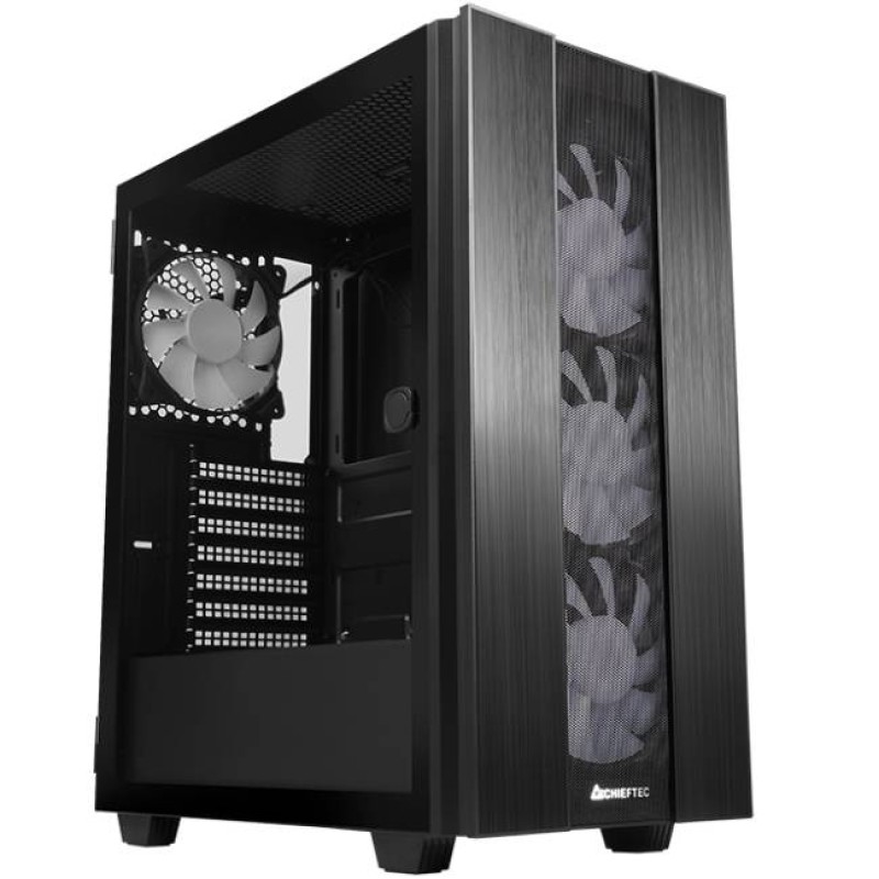 Корпус (системний блок) Chieftec HUNTER 2 GS-02B-OP ATX Black, 4x120 мм A-RGB