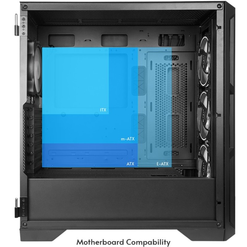 Корпус (комп'ютерний корпус) Chieftec APEX GA-01B-TG-OP 4x120 мм A-RGB, чорний