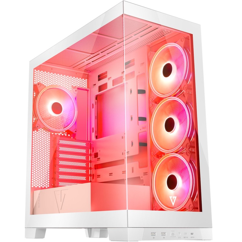 Корпус ПК (комп'ютерний корпус) Modecom VOLCANO SPACE APEX ARGB MIDI-Tower білий без БЖ