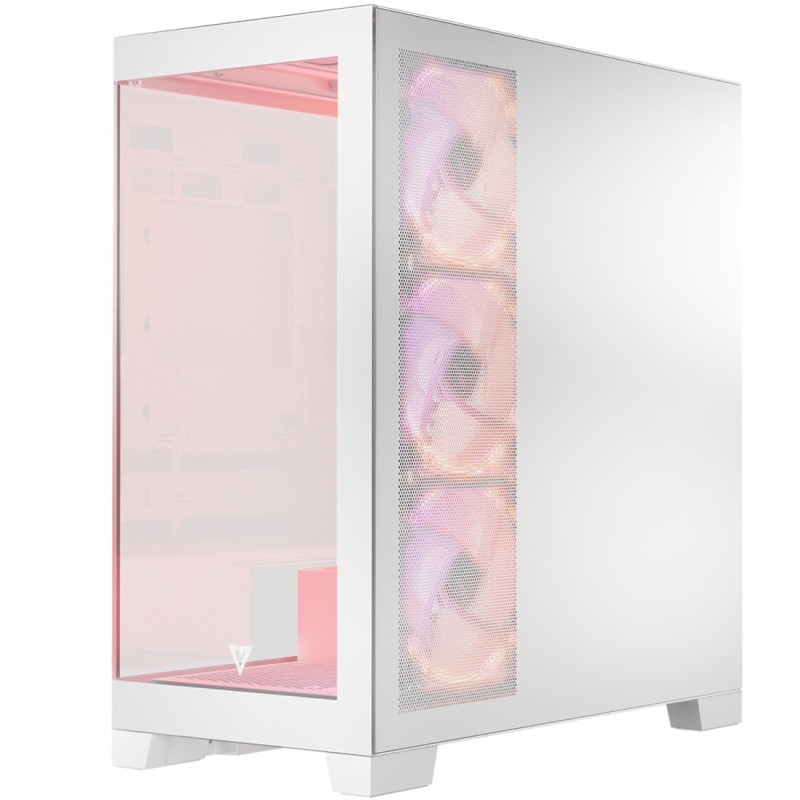 Корпус ПК (комп'ютерний корпус) Modecom VOLCANO SPACE APEX ARGB MIDI-Tower білий без БЖ