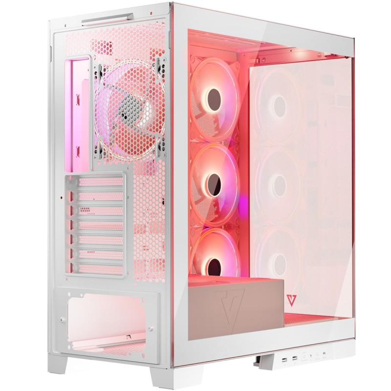 Корпус ПК (комп'ютерний корпус) Modecom VOLCANO SPACE APEX ARGB MIDI-Tower білий без БЖ