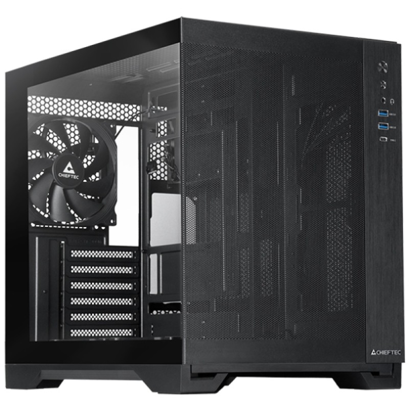 Корпус (системный блок) Chieftec VISIO AIR GM-30B-M-OP ATX Black