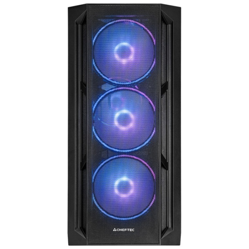 Корпус (корпус ПК) Chieftec APEX LUMO GA-01B-L-OP E-ATX, Black, 4x140 мм A-RGB