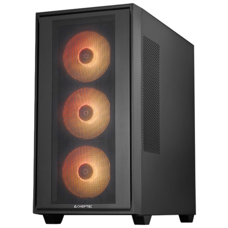 Корпус (компьютерный корпус) Chieftec HUNTER 3 GS-03B-OP 4x120 мм A-RGB, без БП