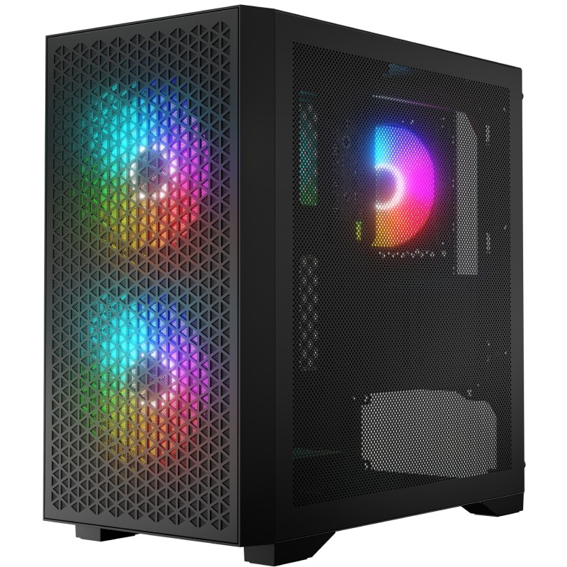 Корпус (системный блок) LogicConcept DART PRO ARGB MINI BLACK MESH 3 вентилятора