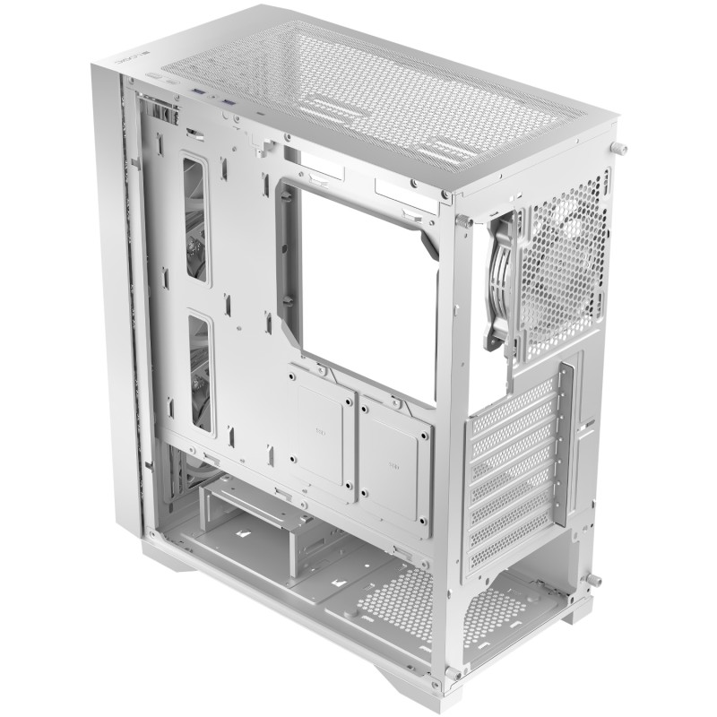 Корпус (комп’ютерний корпус) LogicConcept DART PRO MIDI White Mesh 4×120 мм без БЖ Корпус (комп’ютерний корпус) LogicConcept DART PRO MIDI White Mesh 4×120 мм без БЖ