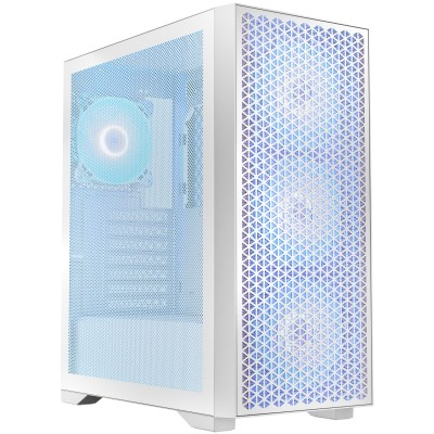 Компьютерный корпус (корпус для ПК) LogicConcept DART PRO ARGB MIDI белый, 4 вентилятора
