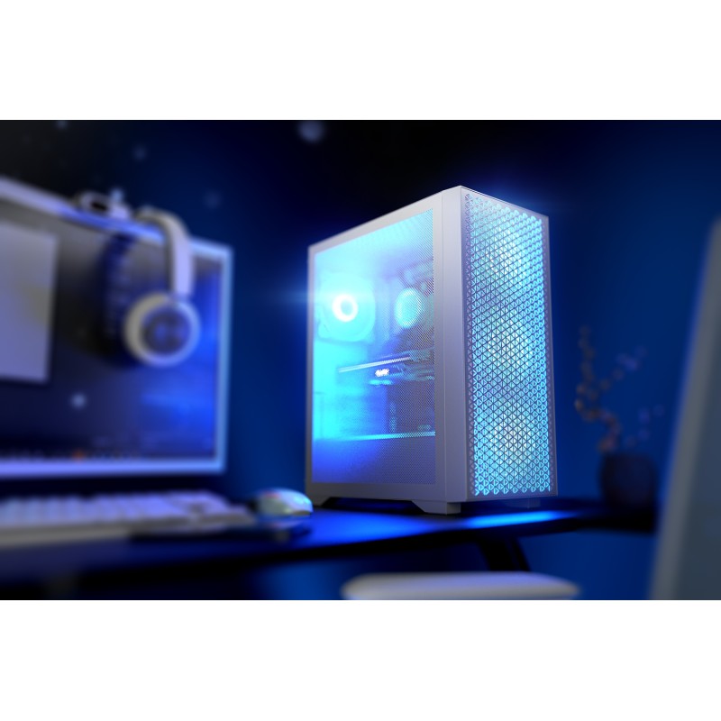 Комп’ютерний корпус (корпус для ПК) LogicConcept DART PRO ARGB MIDI білий, 4 вентилятори