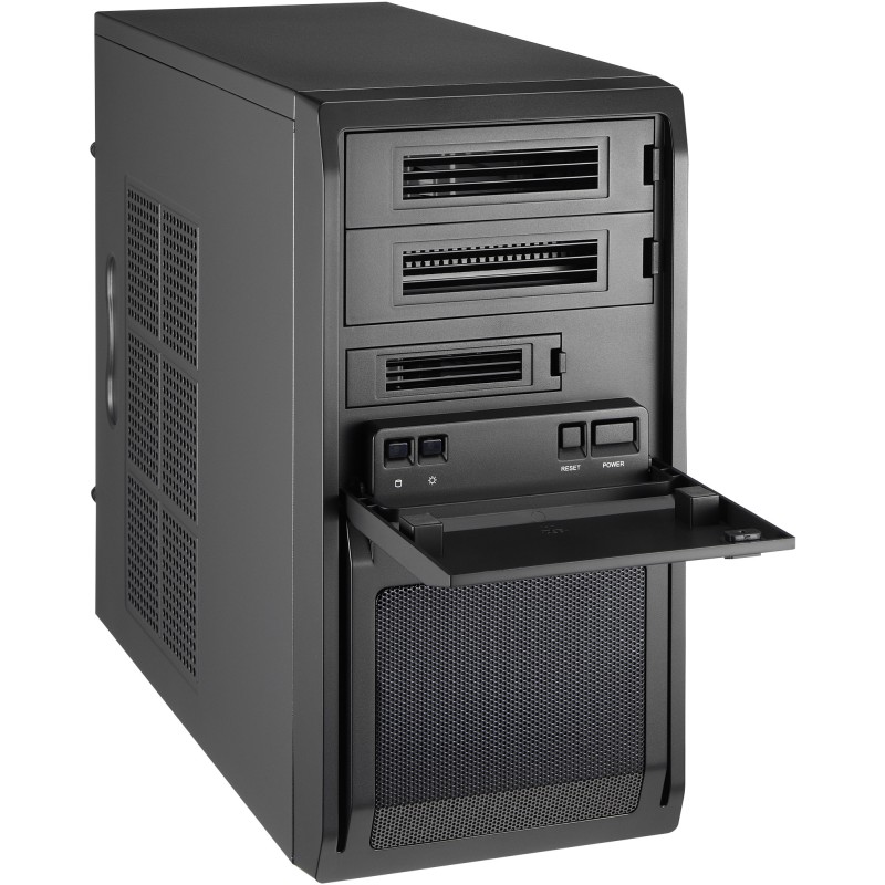 Корпус (системний блок) Chieftec LIBRA LT-01B-OP mATX, чорний, без БЖ