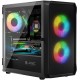 Корпус ПК (компьютерный корпус) LogicConcept PORTOS MESH+GLASS ARGB 3x120 мм чёрный без БП mATX