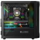 Корпус ПК (компьютерный корпус) LogicConcept PORTOS MESH+GLASS ARGB 3x120 мм чёрный без БП mATX