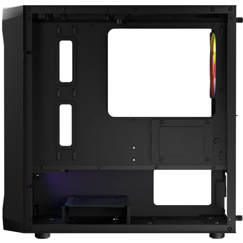 Корпус ПК (компьютерный корпус) LogicConcept PORTOS MESH+GLASS ARGB 3x120 мм чёрный без БП mATX