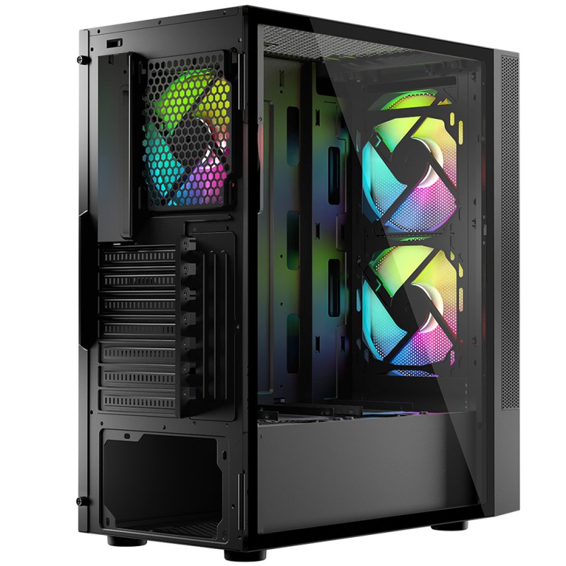 Корпус (системный блок) LogicConcept ARYA MESH+GLASS ARGB ATX чёрный
