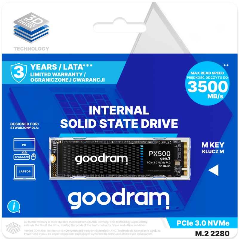 SSD-накопичувач (твердотільний накопичувач) GoodRAM PX500 512 ГБ M.2 2280