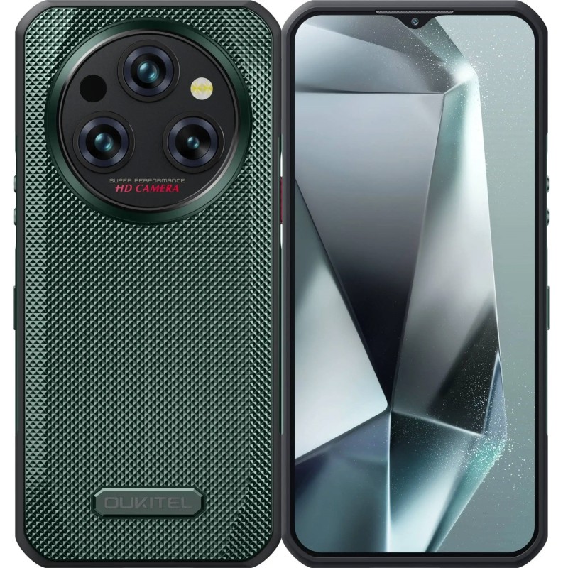 Смартфон (захищений телефон) Oukitel WP35 5G зелений, 11000 мА·год