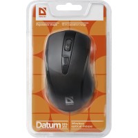 Бездротова мишка (компʼютерна миша) Defender Datum MM-265 1600 dpi, чорна