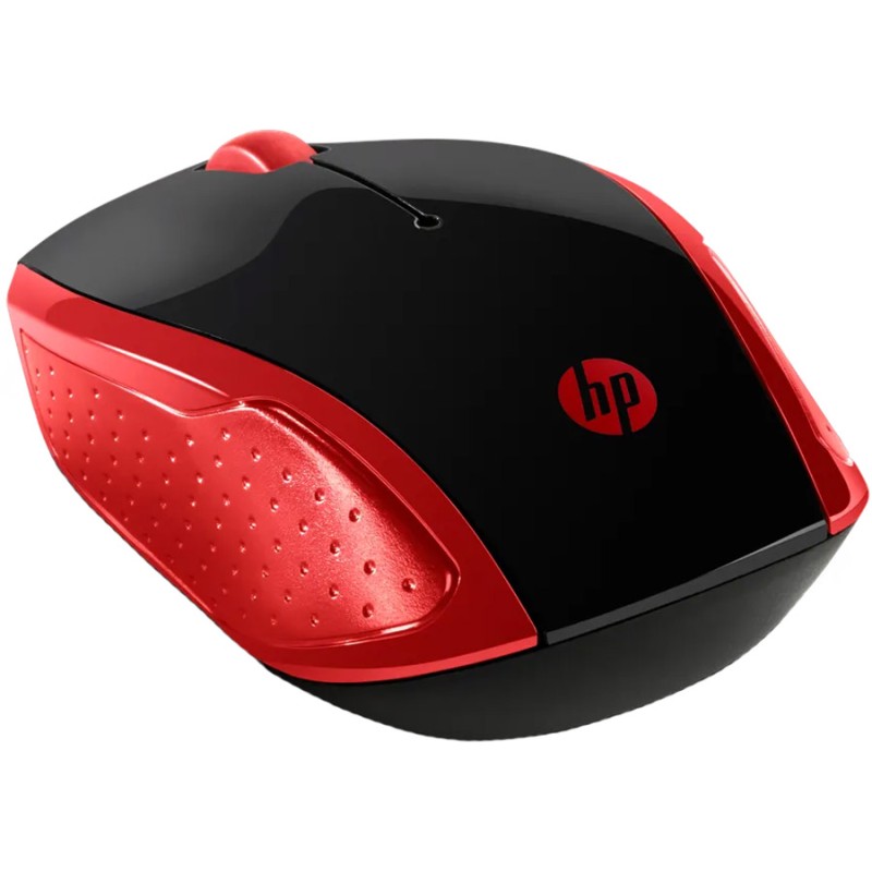 Мишка бездротова (миша) HP 200 1000 dpi чорно-червона Мишка бездротова (миша) HP 200 1000 dpi чорно-червона