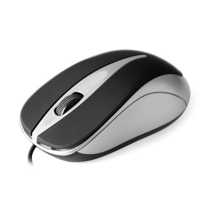 Мишка (комп’ютерна миша) Media-Tech Plano 800 dpi, сріблясто-чорна