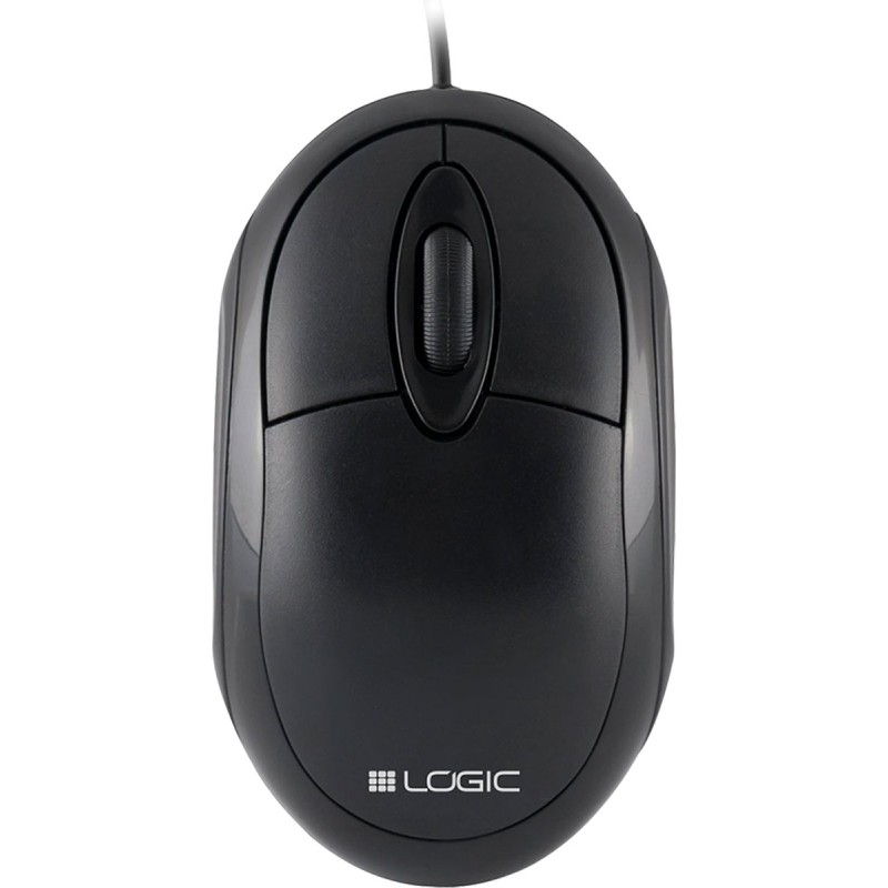 Дротова мишка (комп’ютерна миша) LogicConcept LM-11 1000 dpi чорна