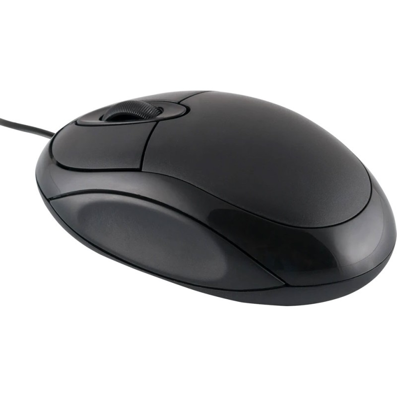 Дротова мишка (комп’ютерна миша) LogicConcept LM-11 1000 dpi чорна