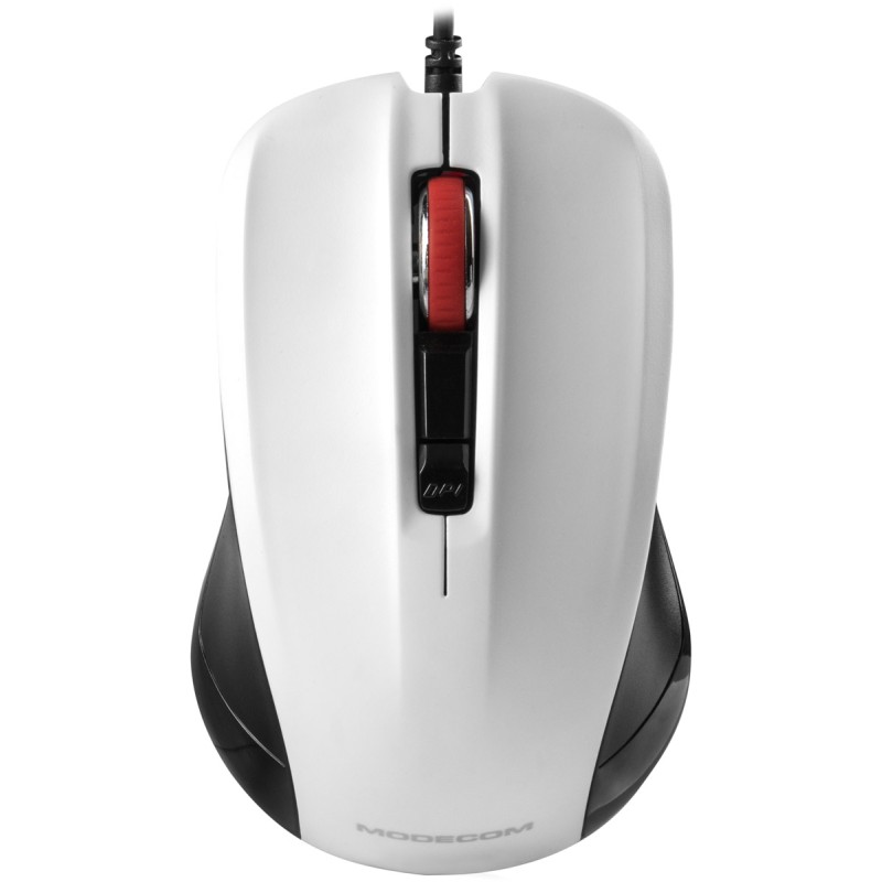 Мишка (комп’ютерна миша) Modecom MC-M9.1 1600 dpi, чорно-біла