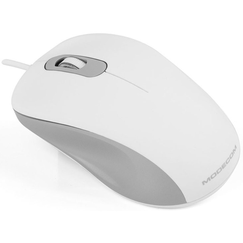 Бездротова миша (маніпулятор) Modecom MC-M10S біла, 1000 dpi