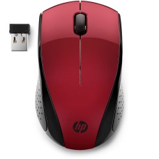 Беспроводная мышь (компьютерная мышка) HP 220 1600 dpi, черно-красная